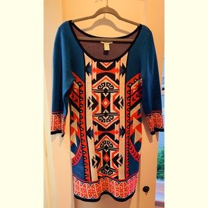 Flying Tomato Blue Sweater Dress - Large